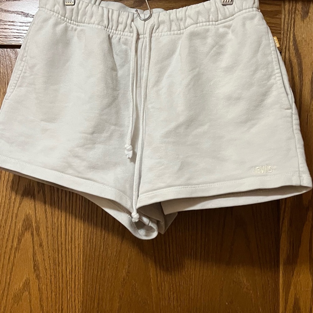 Levi's Women's Off-White Athletic Shorts
